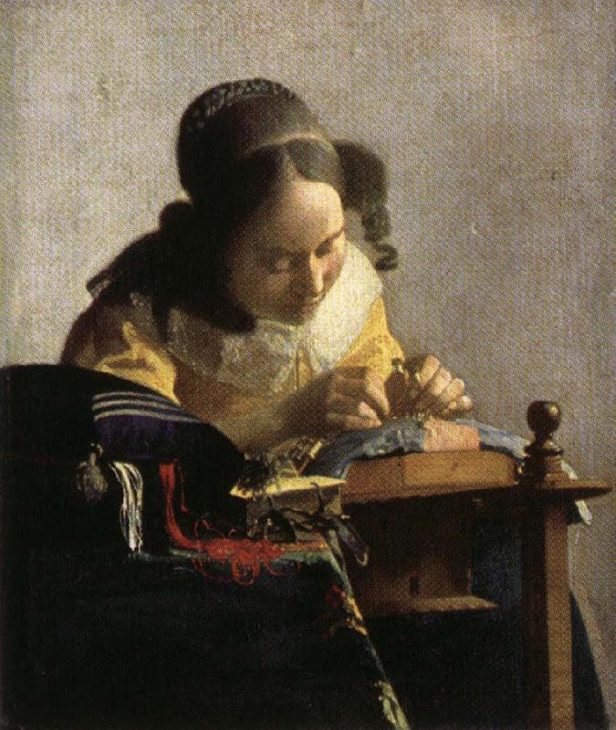 Jan Vermeer The Lacemaker oil painting image